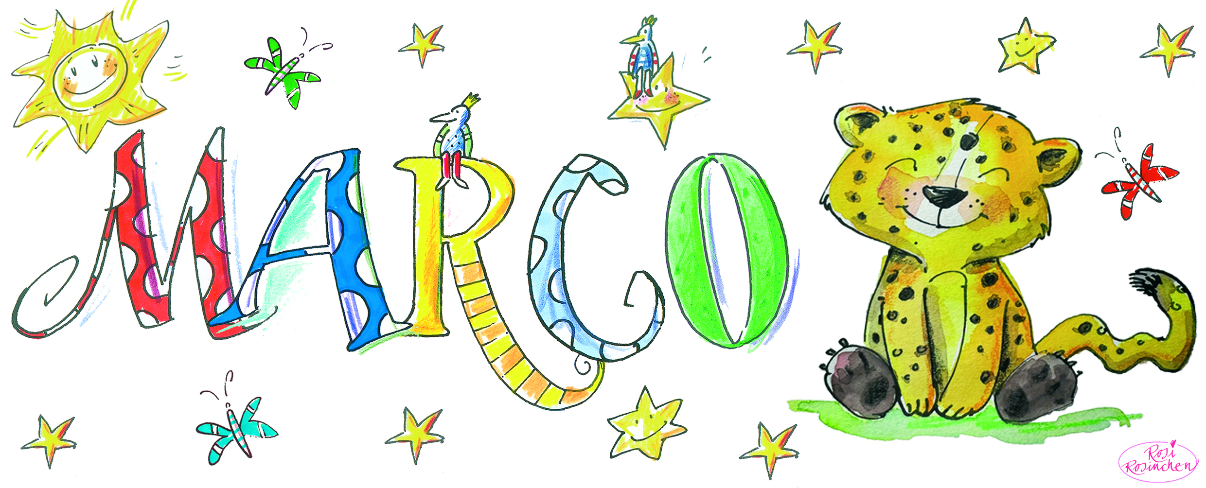 Tasse Leopard personalisiert, Keramik Tasse