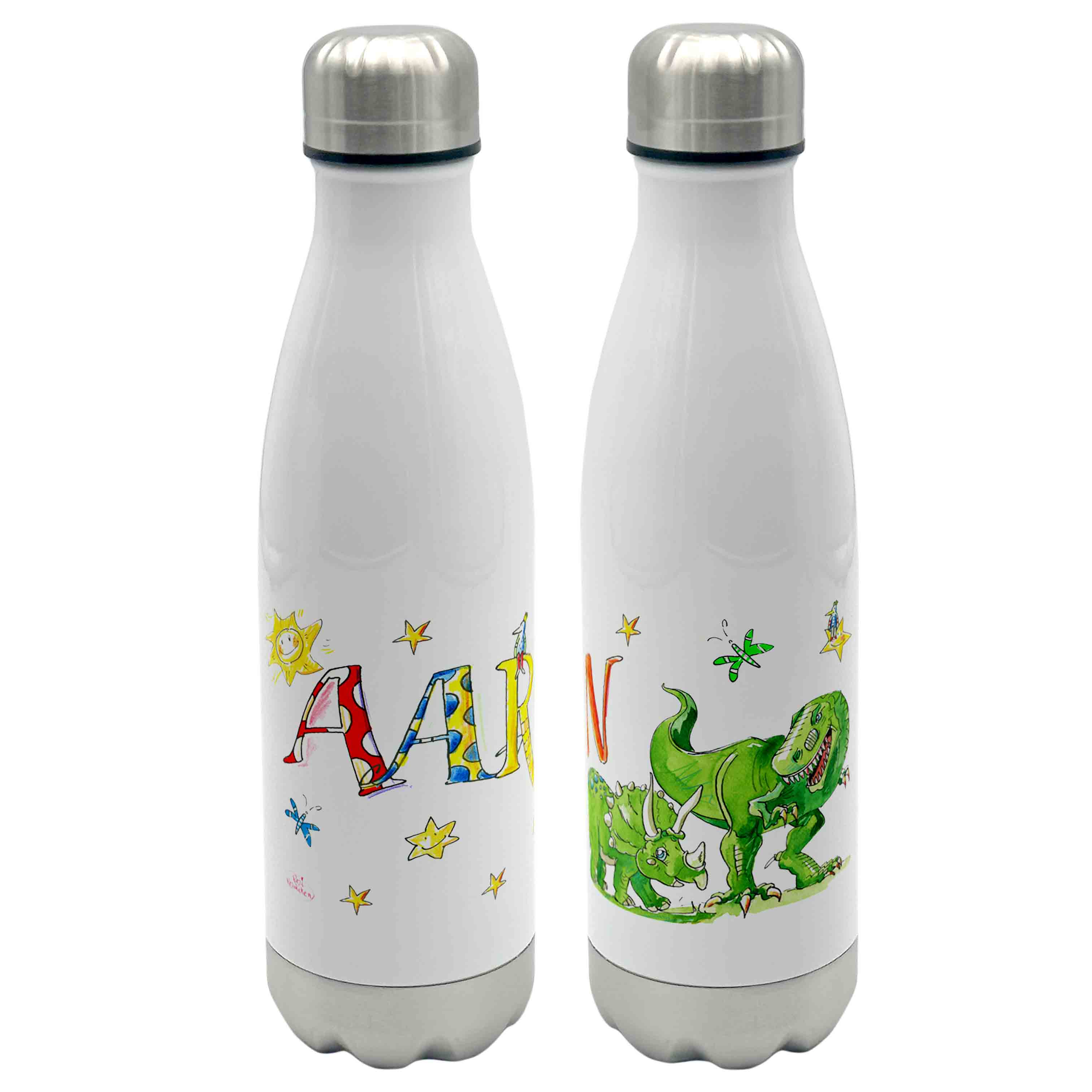 Thermo-Trinkflasche Dino grün