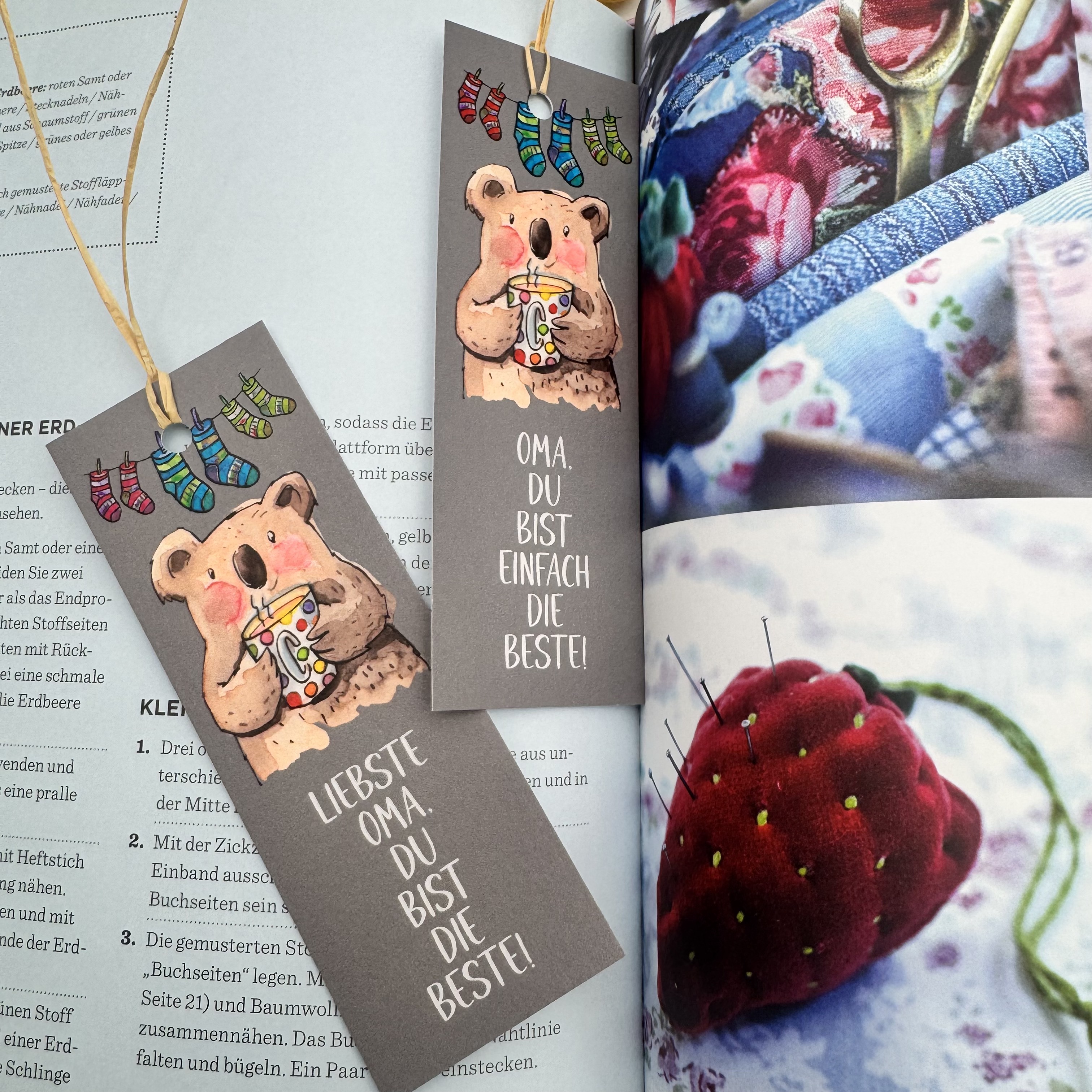 Lesezeichen "Oma, Du bist die Beste"