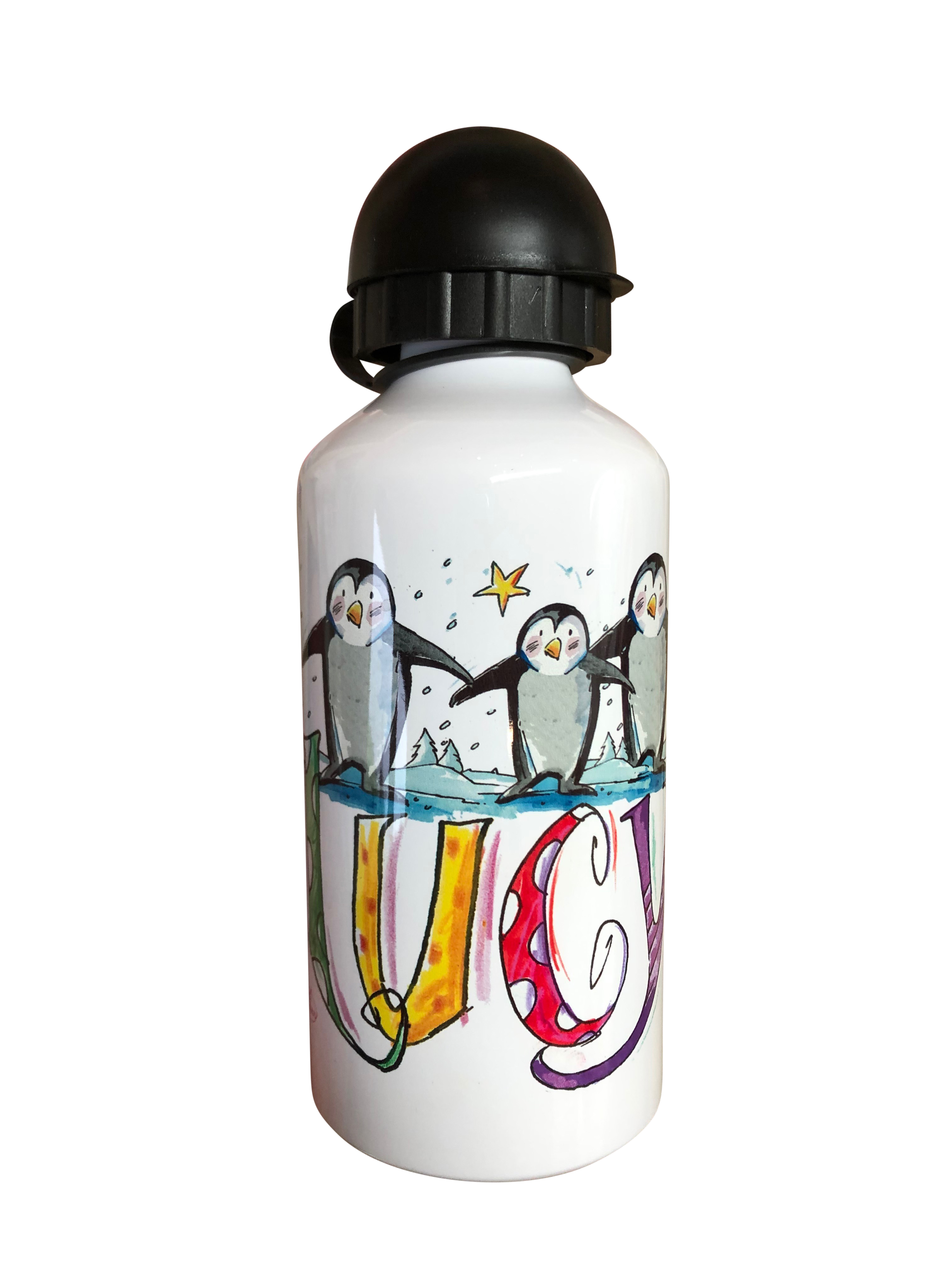 Aluminium Trinkflasche Pinguine