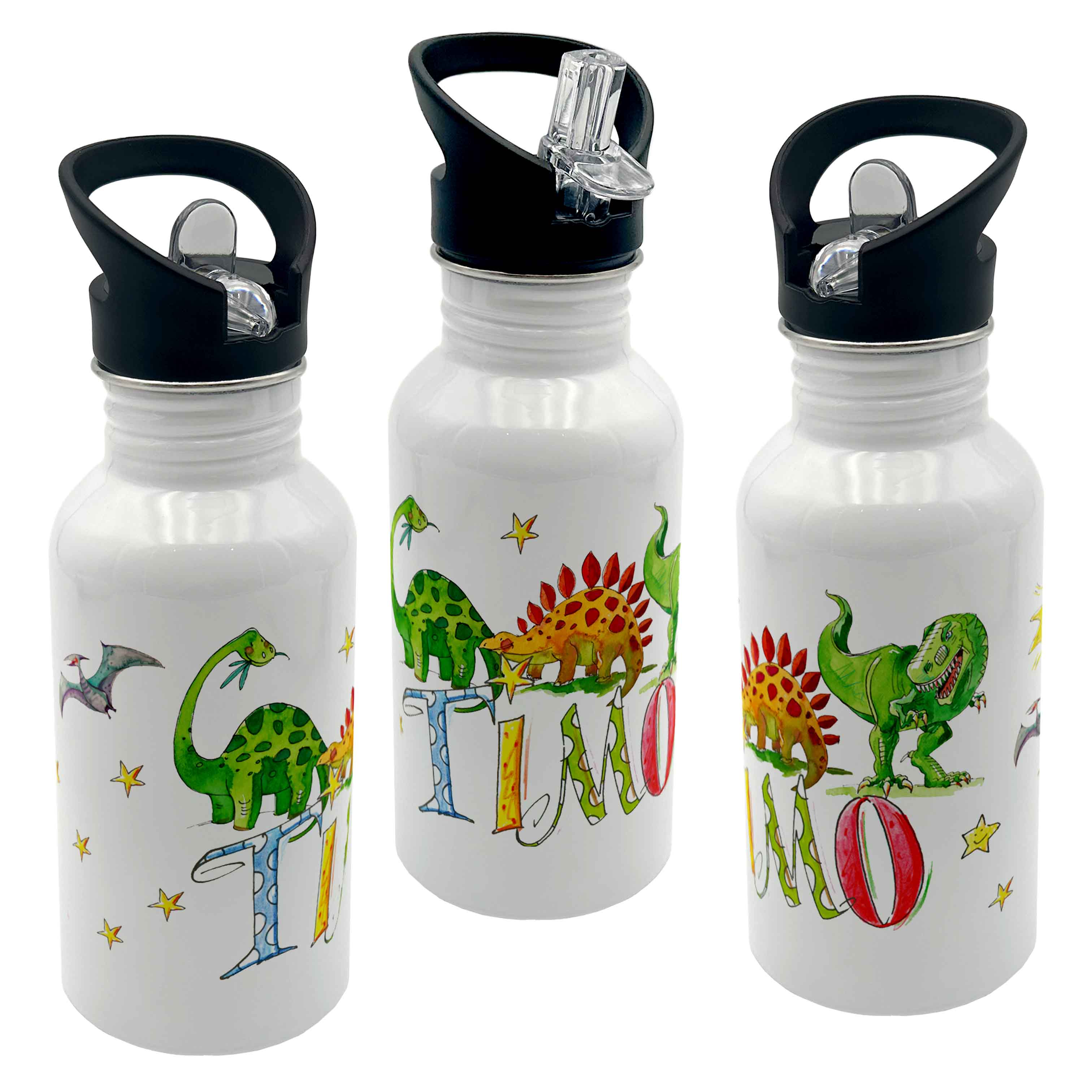 Edelstahl Trinkflasche - Dino 4