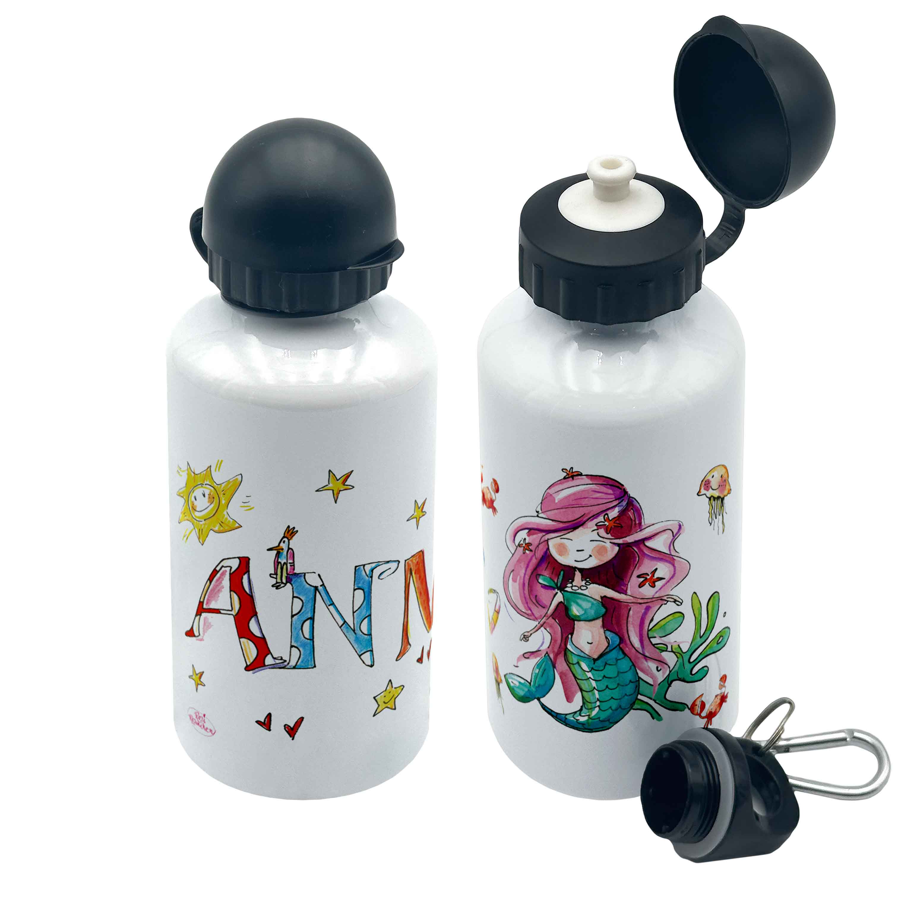 Trinkflasche Meerjungfrau, Aluminium