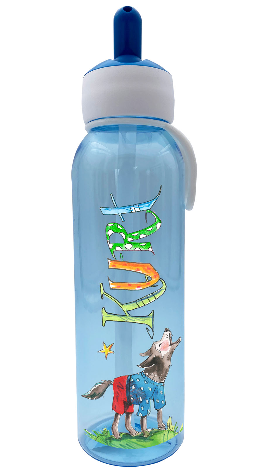 Trinkflasche Flipup, Wolf