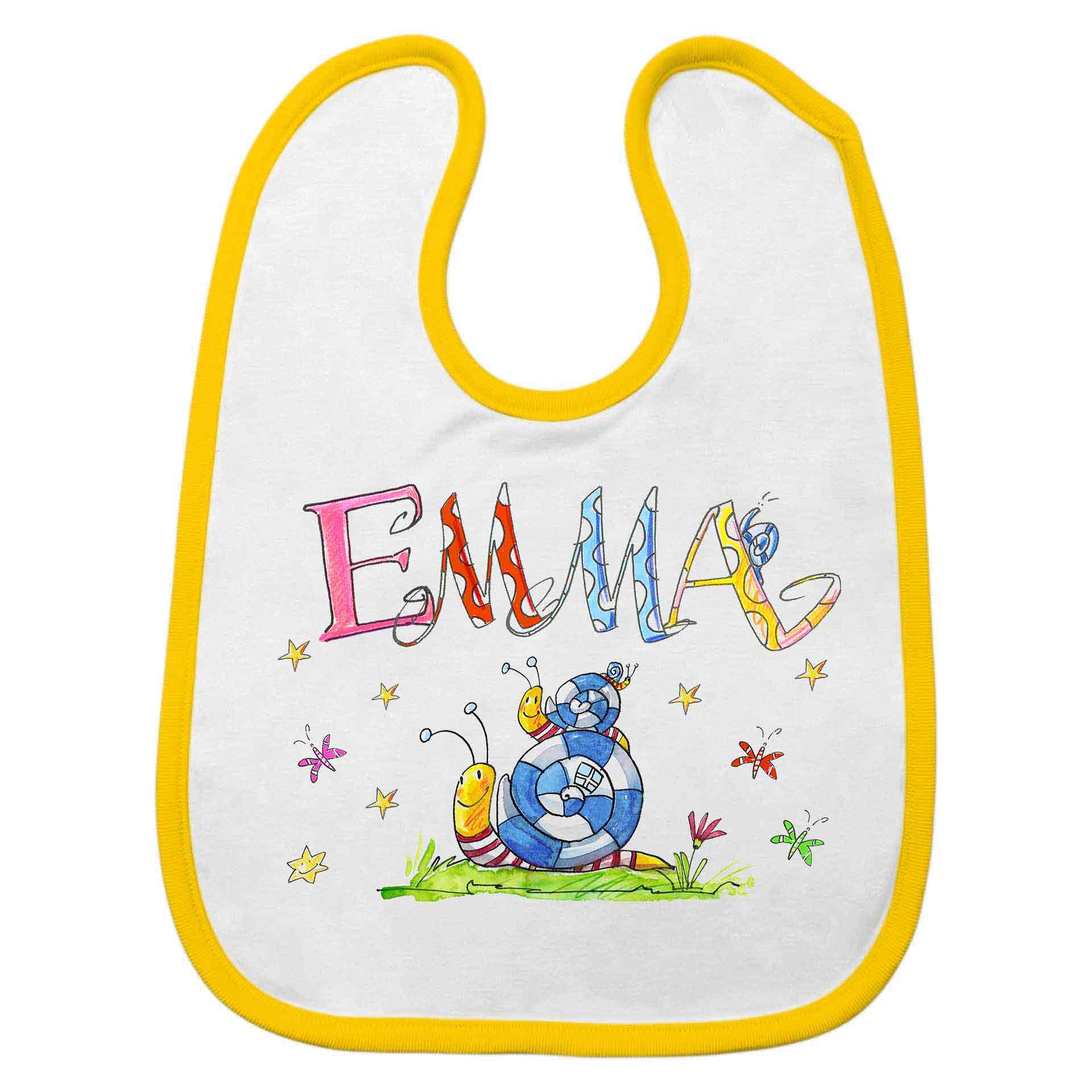 Babylätzchen Schnecke blau