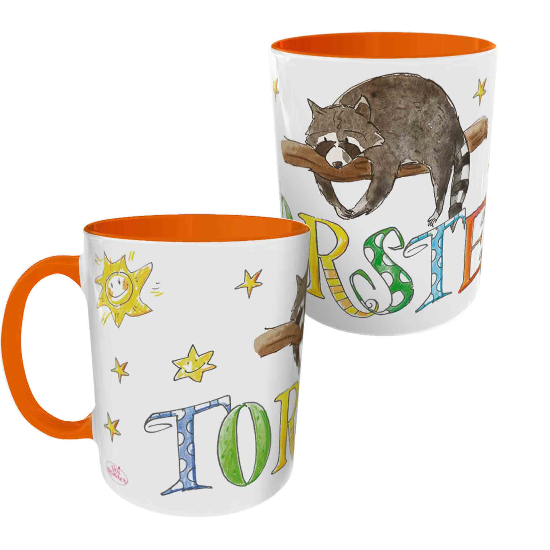 Tasse Waschbär1 Orange