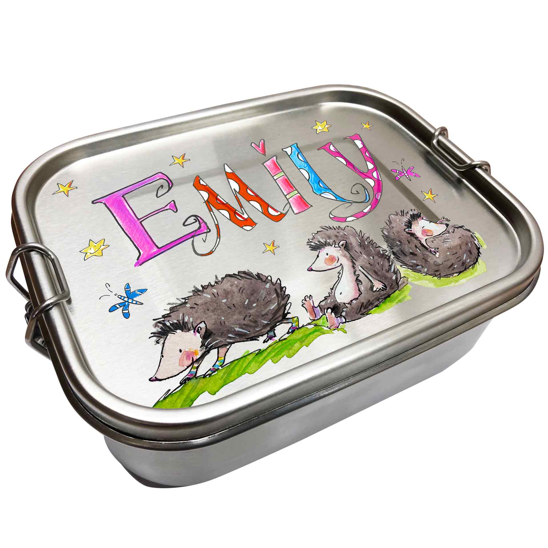 Edelstahl Brotdose - Igel