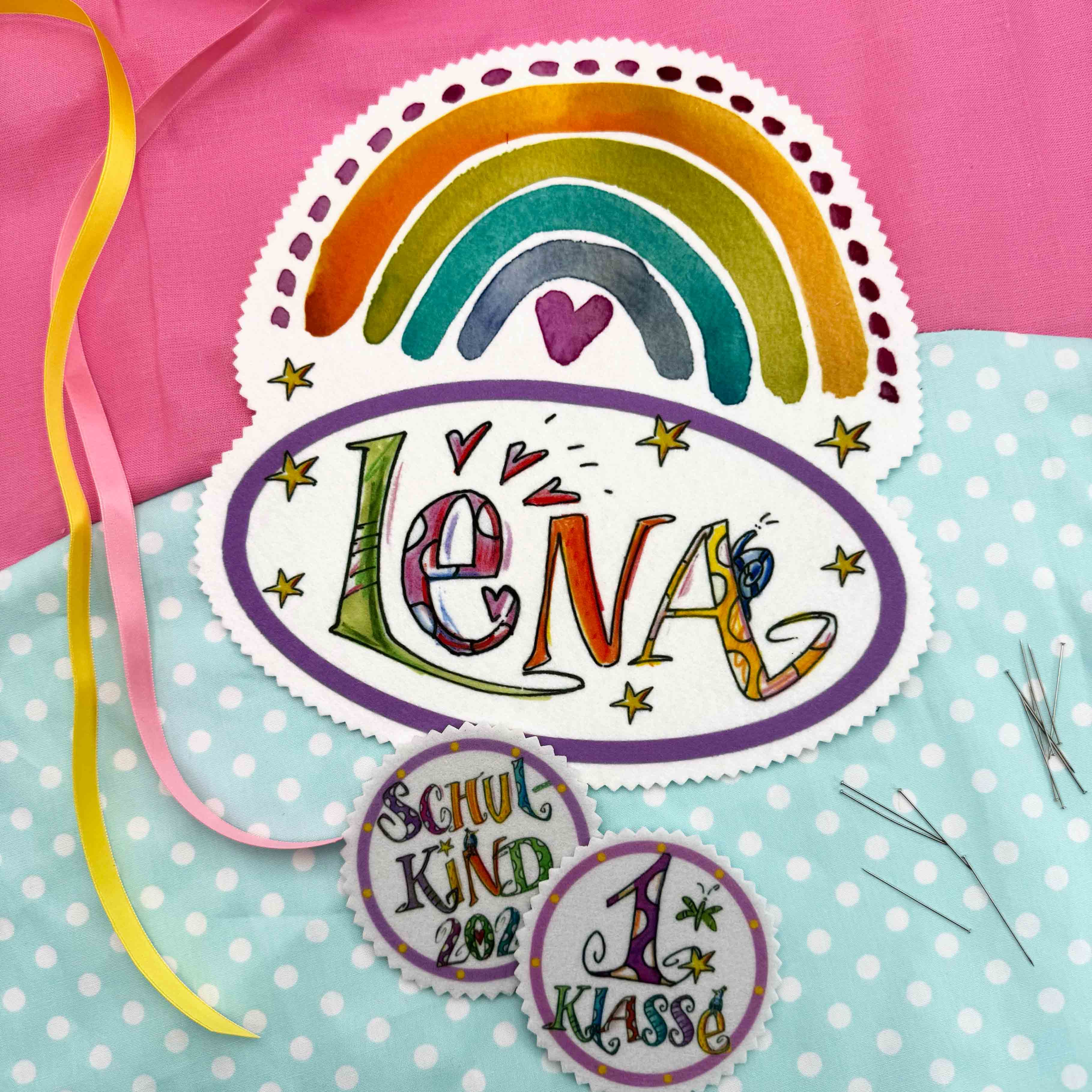 Aufnäher Set Regenbogen