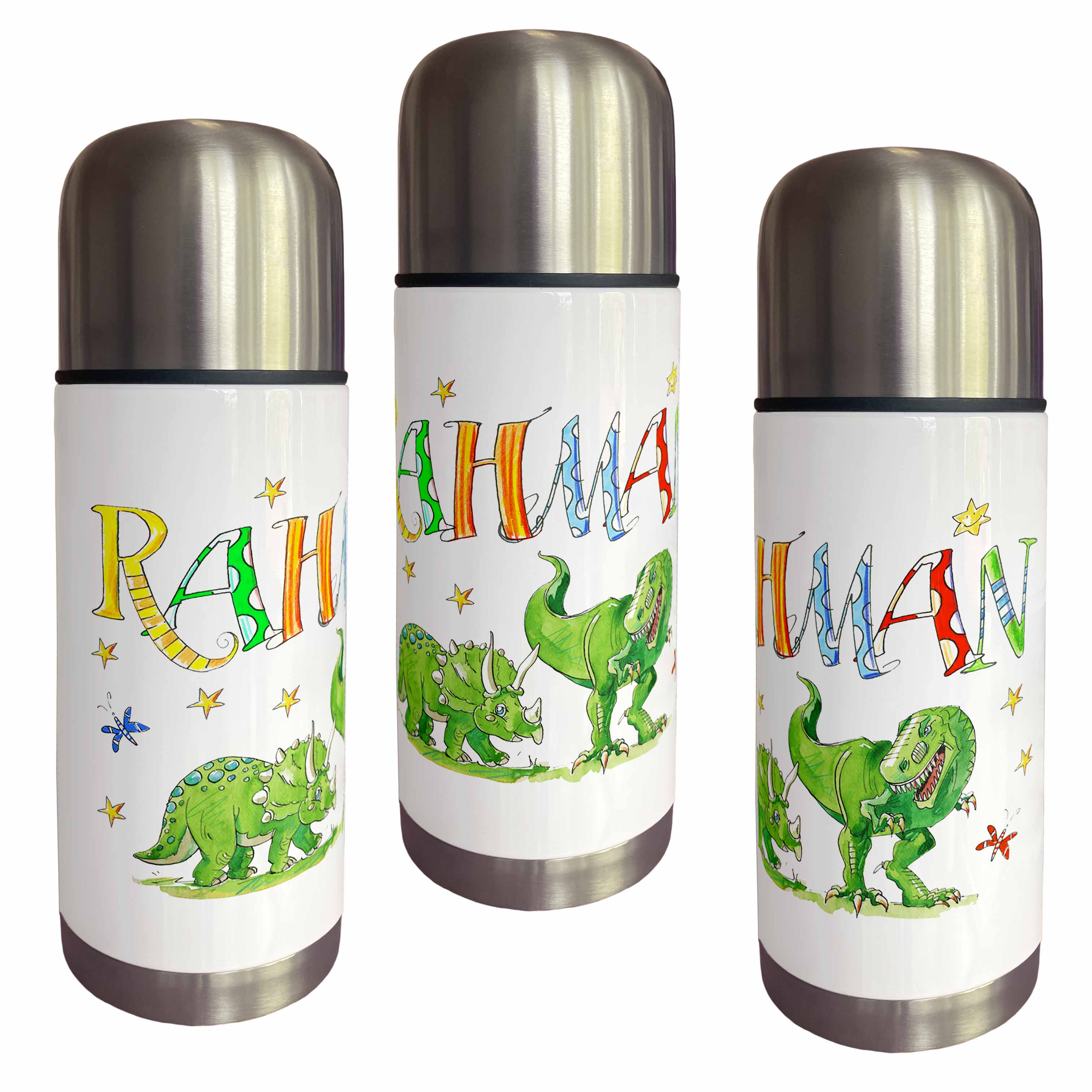 Thermoskanne Dino grün