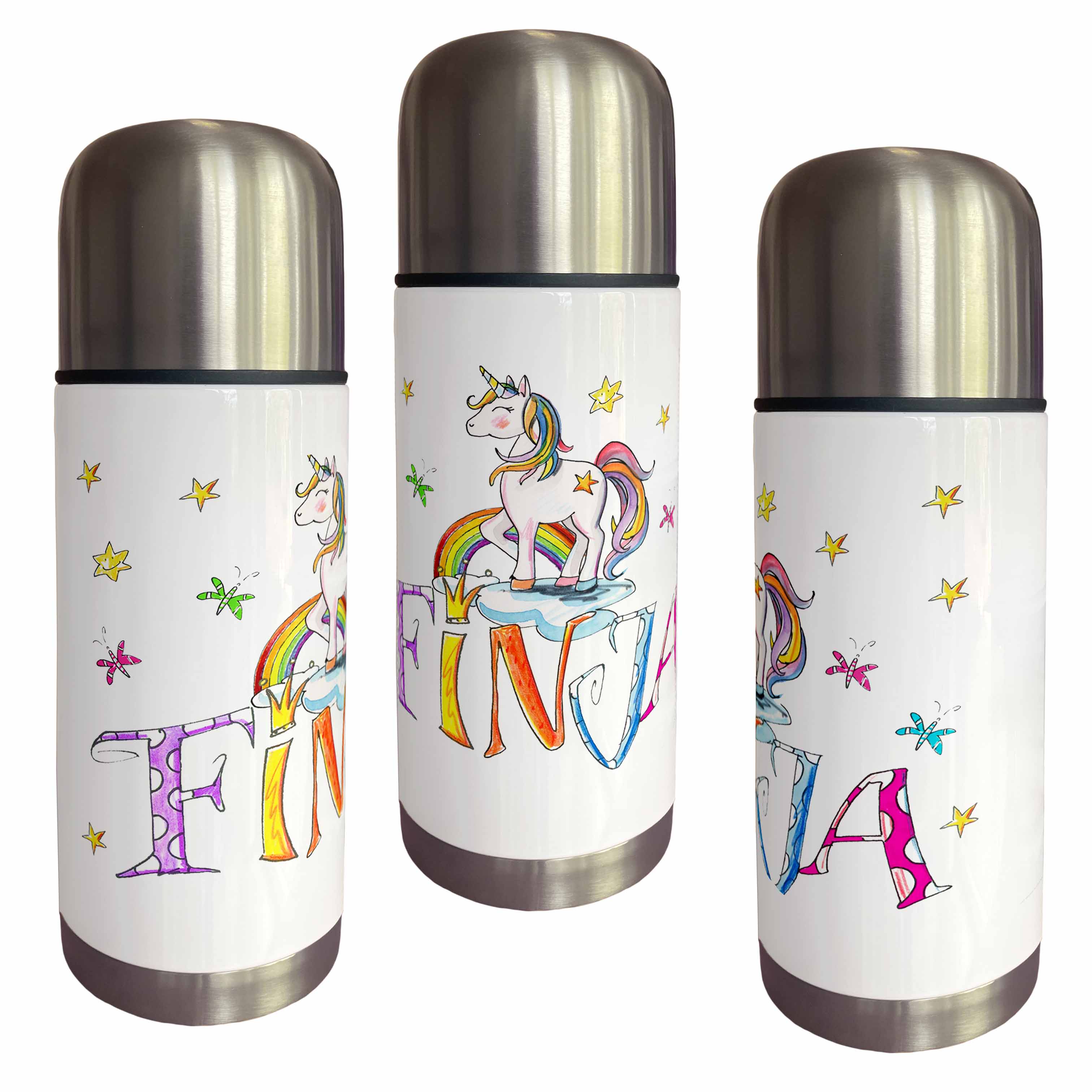 Thermoskanne Einhorn Regenbogen