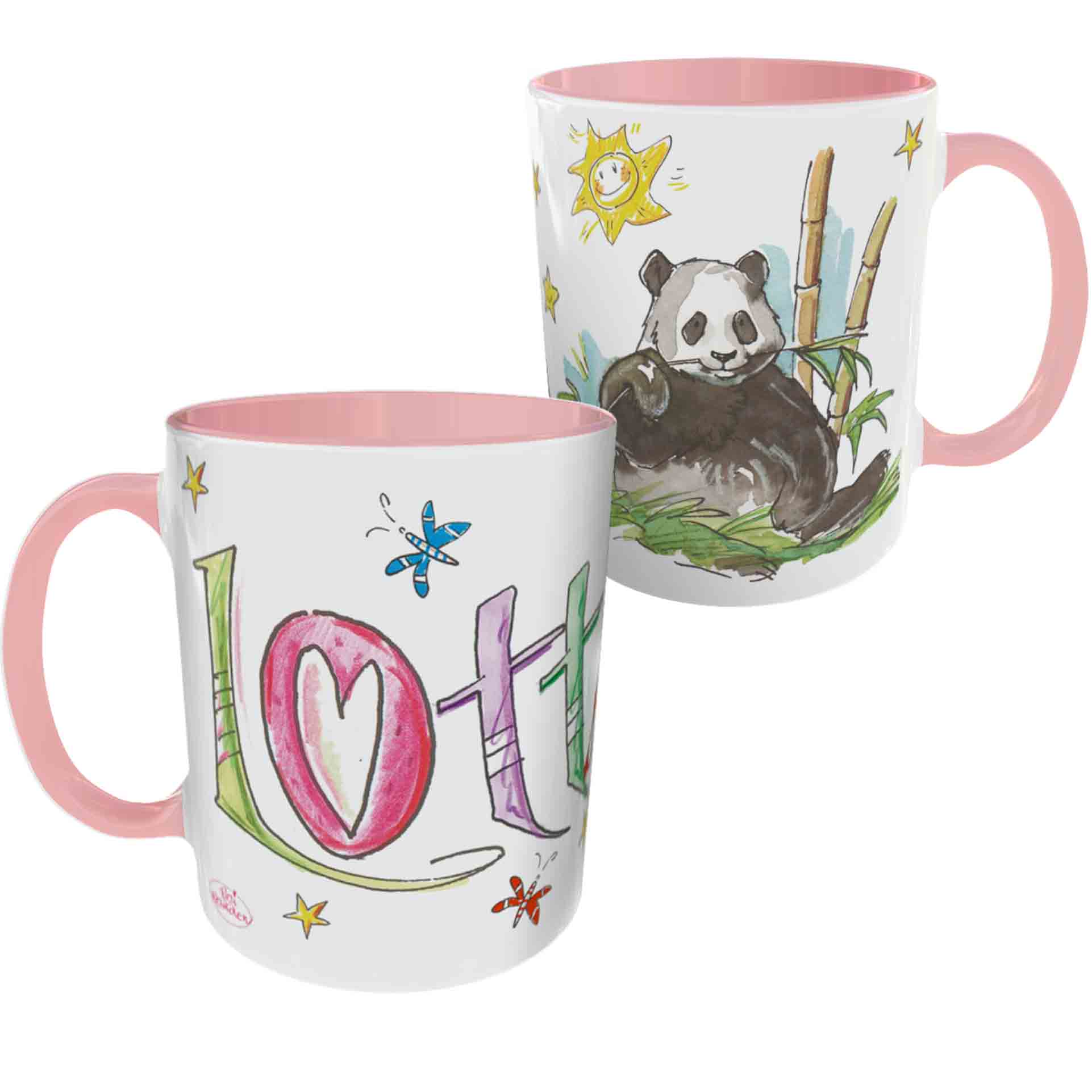 Tasse Panda Hellblau