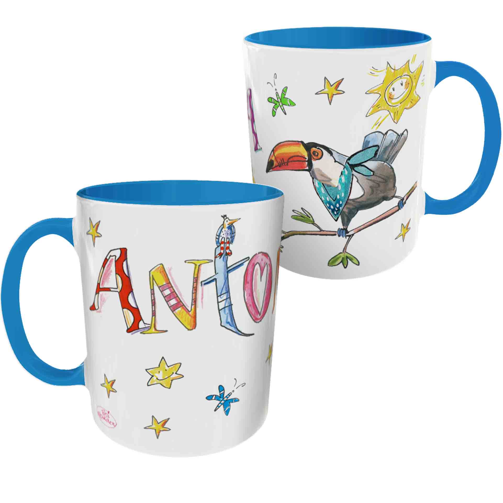 Tasse Tukan Hellblau