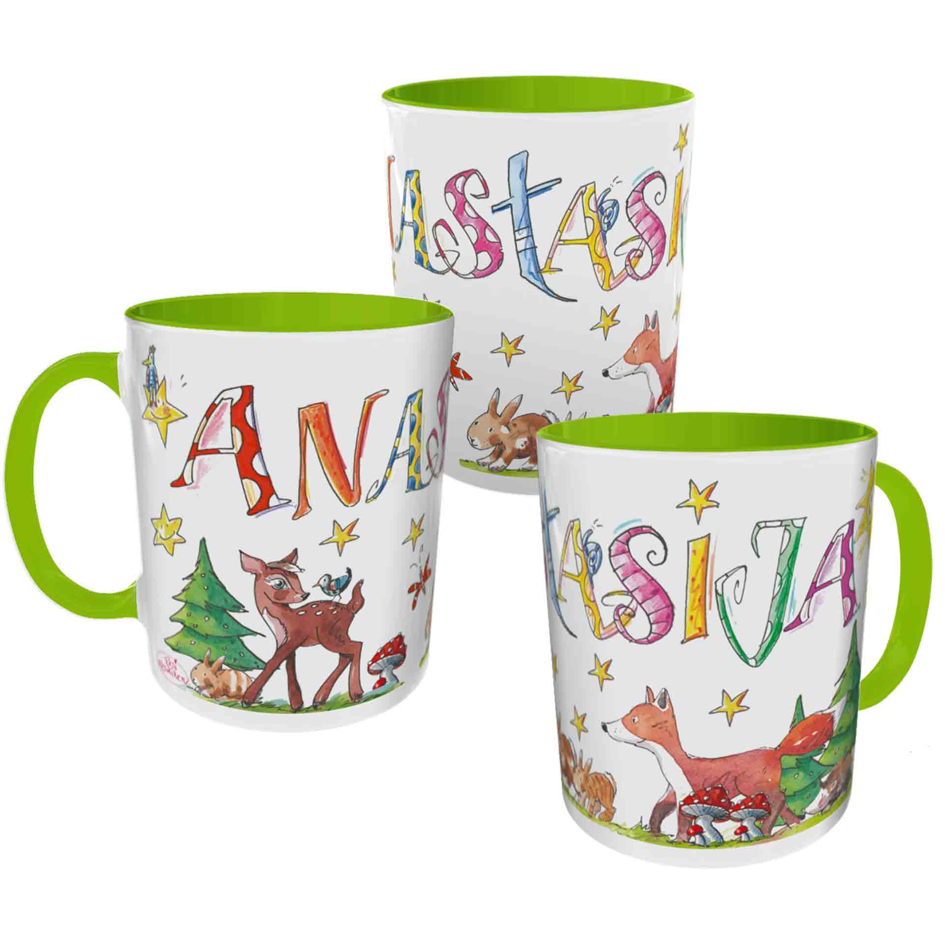 Tasse Wald Hellgrün