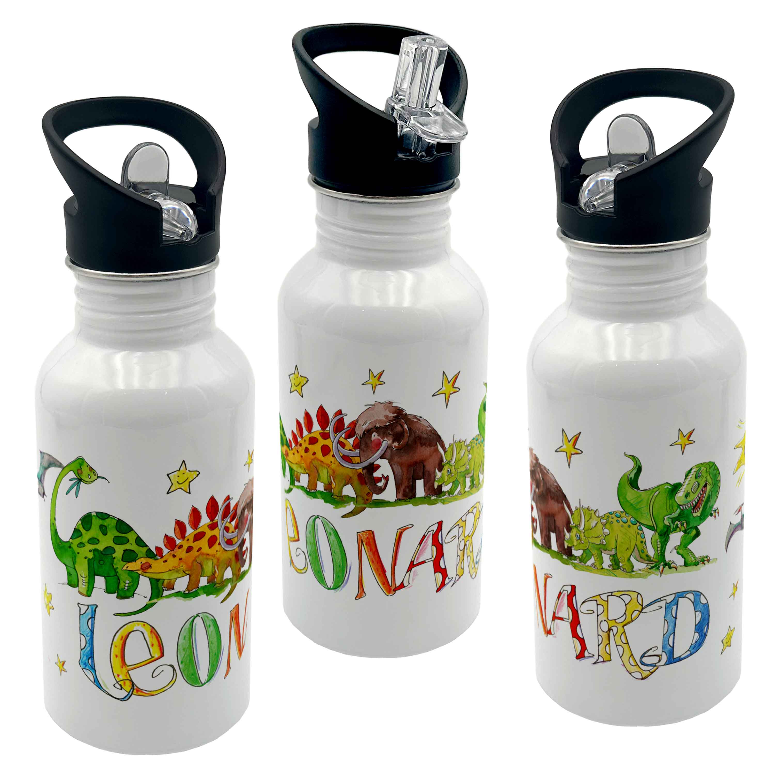 Edelstahl Trinkflasche - Dino6